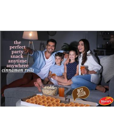 Cinnamon Rolls Snack Packs | Cinnamon Buns | Cinnamon Croissants | Office Snacks | Coffee Snacks | Lunchbox Snacks | 8 Cookies Individually Wrapped |12 oz Sterns Bakery(Cinnamon Bun Pastries) - Buy Online on GoSupps.com