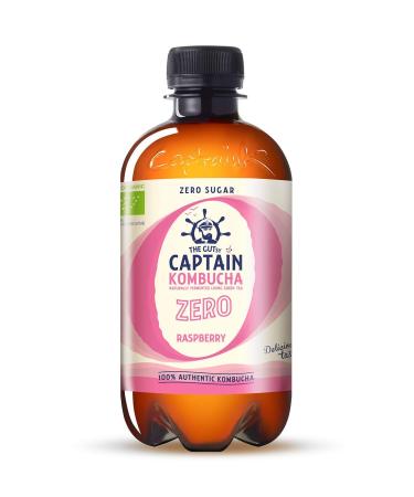 Captain Kombucha Zero Frambuesa Bio 400 Ml