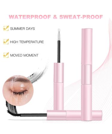 Lash Bond and Seal Cluster Eyelash Glue - Strong Hold, Latex-Free, Waterproof Adhesive for DIY Eyelash Extensions | LOPHE 2-in-1 Sealant Mascara - Buy Online on GoSupps.com