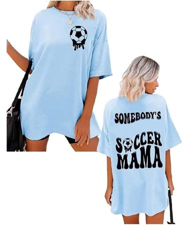 2023 Trendy Plus Size Vintage Graphic Tee | Women's Summer Tops in Medium Blue - Buy Online on GoSupps.com