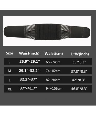GTHNHD Waist Trainer Lumbar Support Brace Adjustable Waist Decompression Belt Breathable Back Brace Double Waist Cincher Small Black - Buy Online on GoSupps.com