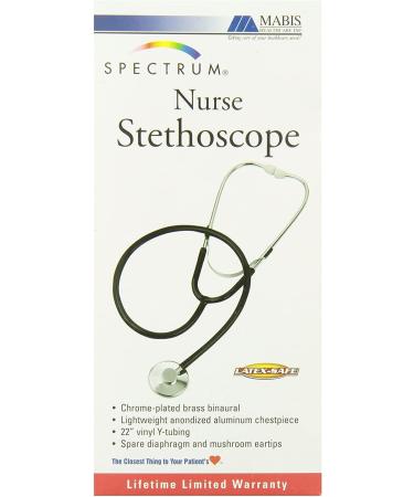 MABIS Spectrum Series Lightweight Nurse Stethoscope - Blue - 30 Inch - Buy Online on GoSupps.com