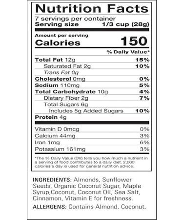 Caveman Foods Grain Free Granola - Cinnamon Crunch 7 oz | Healthy Snack - Buy Online on GoSupps.com