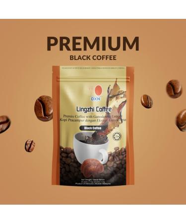 Alibooster DXN BLACK COFFEE Caf noir Lingzhi Reishi - Original - Champignon Ganoderma - 20 sachets x 4.5 grammes - Buy Online on GoSupps.com