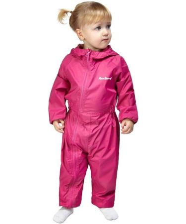 Peter Storm Girls' Waterproof All in One Rain Suit - 12-18 Months Pink - Buy Online on GoSupps.com