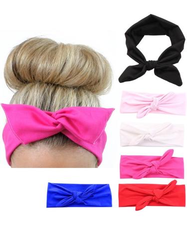 Shop Women's Knot Headbands - 6 Pack Sports Hair Accessories for Running & Fitness - Buy Online on GoSupps.com