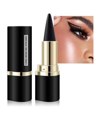 EONFAVE EONFAVE Creamy black eyeliner pencil highly pigmented waterproof gel eyeliner long-lasting eye makeup quick-drying smooth smudge-resistant