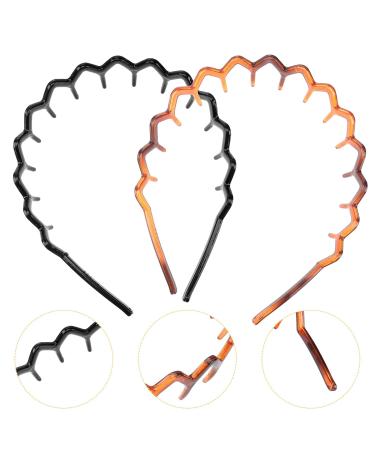 Minkissy Zigzag Hair Ties - 2 Piece Anti-Slip Plastic Hair Accessories for Women & Girls - Buy Online on GoSupps.com