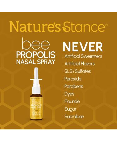 Nature's Stance Bee Propolis Nasal Spray Dead Sea Salt Saline Solution Bee Propolis & Xylitol Blend Gentle pH-Balanced Nasal Cleanser Fast Acting - Buy Online on GoSupps.com