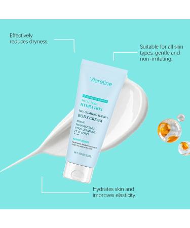 Viareline Moisturizing Body Lotion Gentle Hydrating Nourishing Moisturizing and Uniform Skin Body Care Cream - Buy Online on GoSupps.com