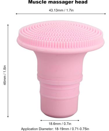 Buy 18/19 mm Silicone Replacement Massage Gun Heads - Rush Fascia Massage Head for Deep Tissue Relief | International Shipping - Buy Online on GoSupps.com