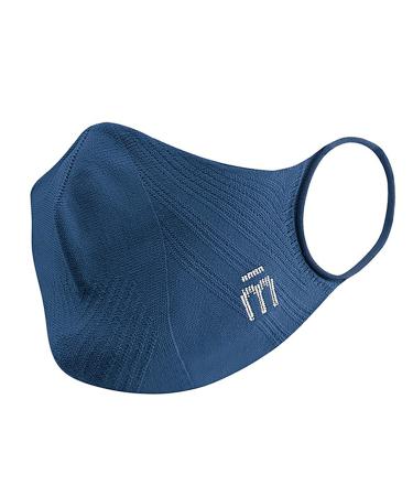 Mico P4Pmask Color Blue easy reusable sports mask ergonomic men's and women's mask seamless washable quick drying mask sports training mask size S