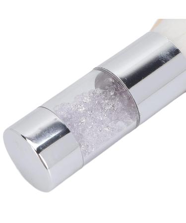 Colorful Travel Kabuki Makeup Brush - Small Silver Cosmetic Tool for Blush & Powder - Perfect for Nail Art Cleaning - Buy Online on GoSupps.com