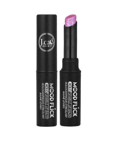 J.Cat Beauty Mood Flick Holo-Sparkle Lip Balm MLB101 Switch Off 0.07 oz (2 g)