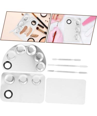 3ensembles Palette de M lange de Couleurs pour Maquillage Palettes Cosm tiques avec Spatules Argent es Outil de Maquillage Facile Nettoyer - Buy Online on GoSupps.com