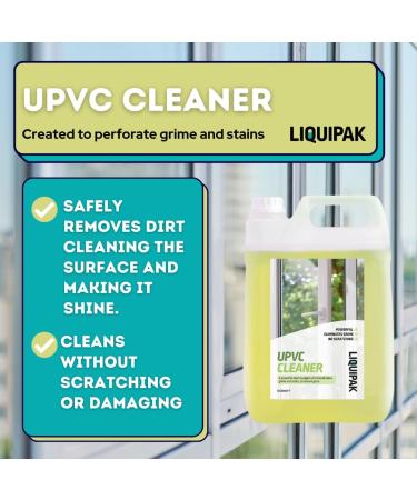 Liquipak UPVC Cleaner - Powerful Window Cleaner Conservatory Garden Furniture Cleaner Concentrated (5 Litres) - Buy Online on GoSupps.com