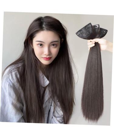 PLAFOPE Piece Long Straight Hair Wig Hair Extensions Clip in Wig Hair Extensions Hair Extensions for Women Artificial Hair Women Hair Extensions Long Straight Hair Extensions False Hair 55X15CM Black - Buy Online on GoSupps.com