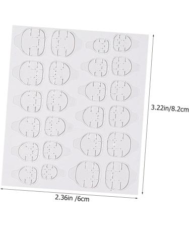  Mipcase Mipcase 20 Sheets of Adhesive Nail Stickers Double Sided False Tips Dongles Glue Tabs Nail Tips Gel Dongles Unique Invisible Plastic Double Sided Adhesive Tape - Buy Online on GoSupps.com