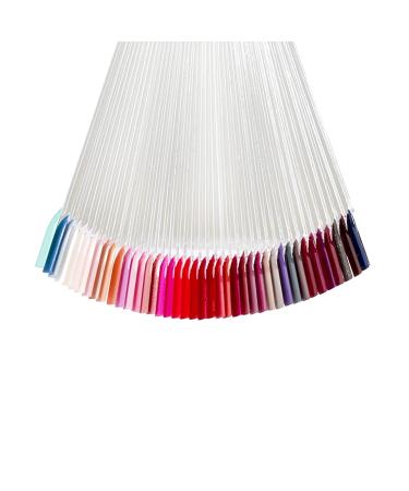 Pinkiou Nail Swatches Set - 50 Clear Plastic Tips for Nail Art Display and DIY - Buy Online on GoSupps.com
