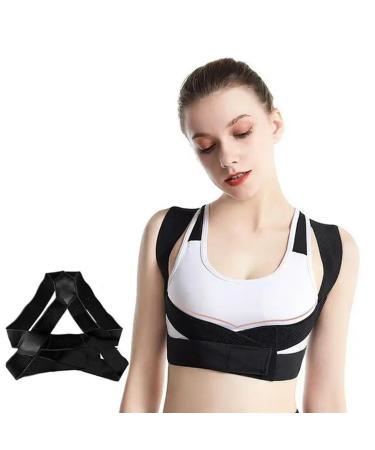 Back Soft Posture Correction Belt Back Correction Belt for Adult Black M