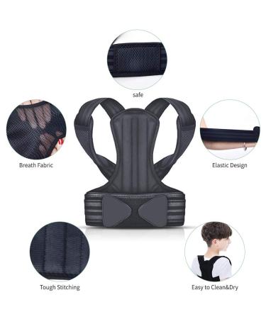 Back Brace Posture Corrector Posture Corrector for Women & Men Upper Back Brace Shoulder and Adjustable Back Support Brace Posture Belt for Women Men & Teenagers for Shoulder & Back(Suitable 35-43'') - Buy Online on GoSupps.com
