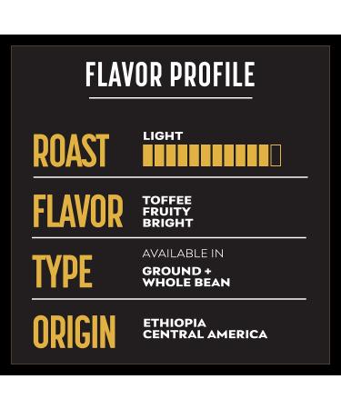 BLK & Bold Light Brighter Days Whole Bean Coffee - 12 oz (340g) | Specialty Coffee - Buy Online on GoSupps.com