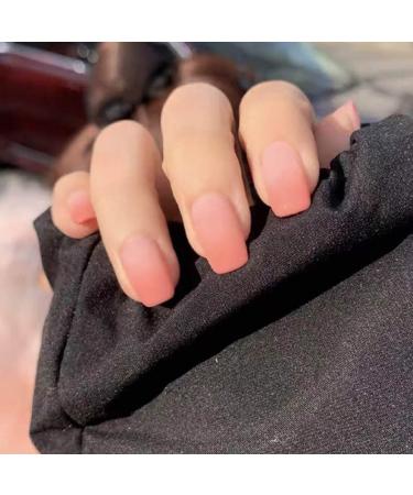 Sethexy Matte Short Fake Nails - Pink Square Acrylic Press-On Nail Tips - 24 Pack for Women & Girls - Buy Online on GoSupps.com
