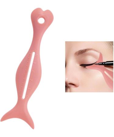 Eyeliner Stencils | Eyeliner Tool Silicone Eyeliner Stencils - Lightweight Soft Portable Makeup Stencil for Girls Women Teens Females Kagrote Pink - Buy Online on GoSupps.com