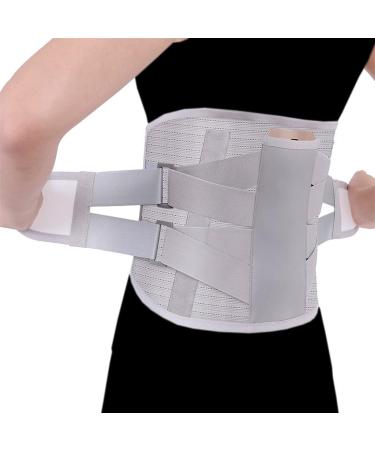 Men & Women Lordosis Support Belt - Tourmaline Magnetic Steel Bones with Cushion - X-Large Gray & Black - International Shipping - Buy Online on GoSupps.com