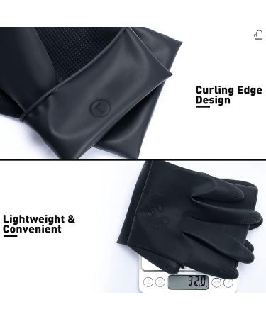 ThxToms Chemical-Resistant Latex Gloves for Hair Coloring - 5 Pairs, Black, Medium - Buy Online on GoSupps.com