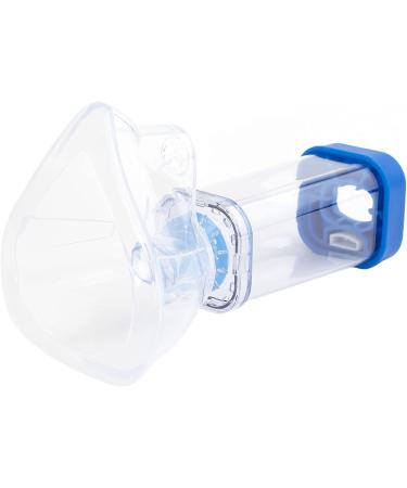 Aerochamber Inhaler Spacer with Adult Face Mask for Improved Asthma Pump Delivery - Blue - Buy Online on GoSupps.com