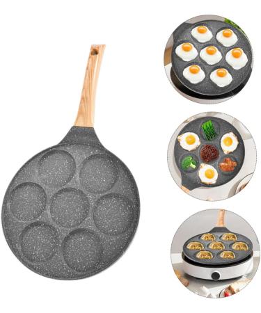 ABOOFAN 1pc Seven-Hole Egg Frying Pan Flat Skillet Household Non-Stick Pan Japanese Egg Pan Outdoor Seven-Hole Pan Cookware Mini Cooker Maifan Stone Pot Medical Stone Dumpling - Buy Online on GoSupps.com