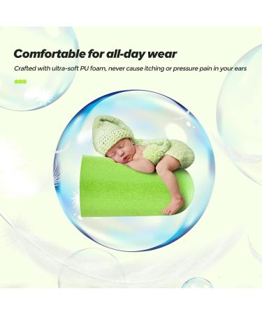 60 Pairs Bright Green Ear Plugs for Sleeping, Noise Cancelling - 38dB SNR Reduction - Ultra Soft Foam, Ideal for Snoring, Work, Travel, Shooting - High-Quality Sound Protection - Buy Online on GoSupps.com