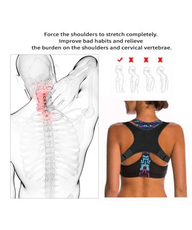 ZJchao Posture Corrector - Adjustable Back Brace for Men & Women | Relieve Shoulder & Waist Pain Improve Hump | Comfortable & Breathable - Universal Size - Buy Online on GoSupps.com
