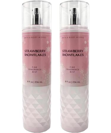 Bath & Body Works Strawberry Snowflakes Fine Fragrance Body Mist Gift Set 8 oz Pack Lot of 2 (Strawberry Snowflakes) 8 Fl Oz (Pack of 2) 16 Fl Oz - Buy Online on GoSupps.com