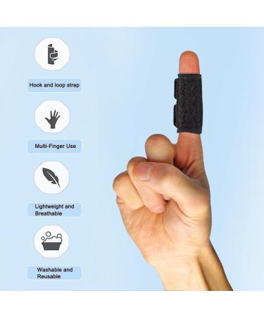 VHOPMORE Finger Splint Finger Sleeves Protectors Adjustable Trigger Finger Splints Thumb Splint Brace for Finger Support Compression Finger Tape for Arthritis - M (for Adult tail finger or teen) Medium - Buy Online on GoSupps.com