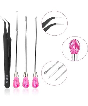 11 Pcs Silicone Resin Mold Tools Set for Art & Jewelry Making - Rose Red Anti-Static Electronics Tweezers Kit - Buy Online on GoSupps.com