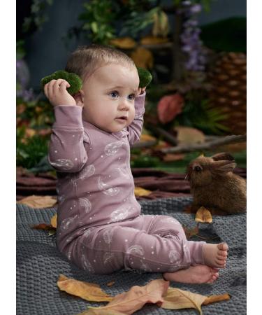 Owlivia Organic Cotton Baby Romper | Zip Up Footless Sleep N Play | Long Sleeve Pyjama (Size Newborn-24 Months) Feather 18-24 Months - Buy Online on GoSupps.com