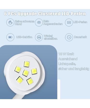 Angnya LED UV Nail Dryer - Mini Portable USB Rose Lamp for Fast-Drying Gel Nail Polish | Ideal Manicure Tool - Buy Online on GoSupps.com