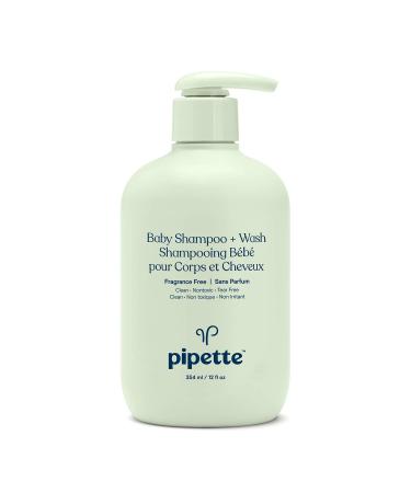 Pipette Baby Shampoo + Wash Fragrance Free 12 fl oz (354 ml)