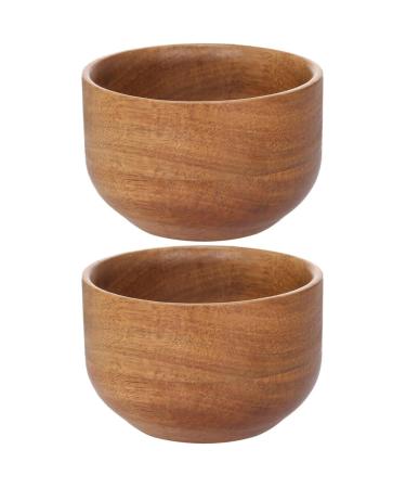 Frcolor 2st shaving foam shell Razor shave shaving soap bowl shaving soap and bowl of shaving brushes and bowl of shaving soap in the bowl face bowl set bamboo travel 9.3x9.3x6cmx2pcs light brownx2st