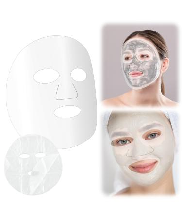 300 Sheets Facial Plastic Mask Disposable Facial Sheet Mask Transparent Face Mask Sheets for Skin Care DIY Spa Mask Moisture Retention