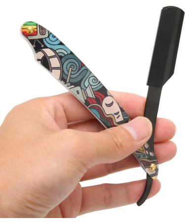 Ergonomic Stainless Steel Combined Manual Razor | Safe Straight Edge Razor - Perfect Portable Gift for Home & Travel - Buy Online on GoSupps.com