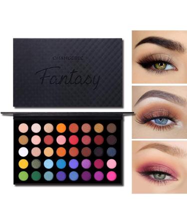 Colorful Eyeshadow Palette - 40 Shades Matte Shimmer Metallic Eye Shadow - Professional Highly Pigmented Makeup Contour - Warm Natural Bronze Smoky Cosmetic - Buy Online on GoSupps.com