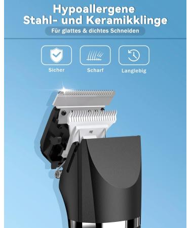 7-in-1 Men's Body Shaver & Groomer | Electric Razor Ear & Nose Trimmer Waterproof USB - Precision Hair Removal - Buy Online on GoSupps.com