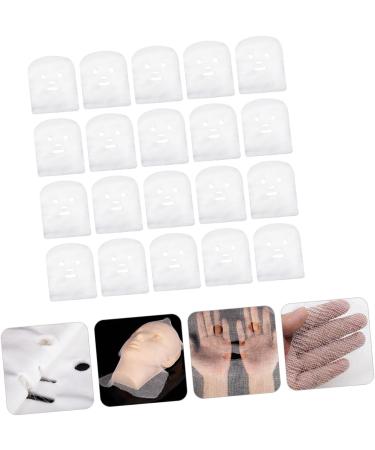 Cabilock Masques Faciaux en Feuille Pr d coup e 100 Pcs Blanc Spa Visage Soin Hydratant Professionnel - Buy Online on GoSupps.com