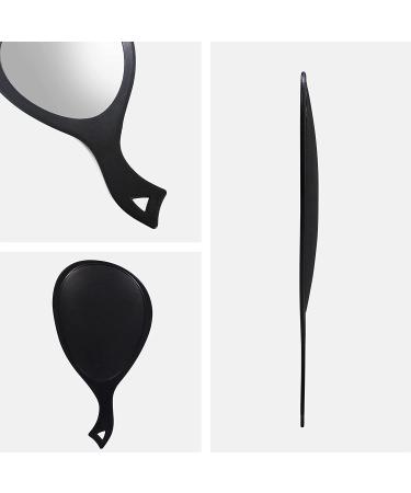 Zadro Large Hand Mirror with Handle - Salon Stylist's Big Handheld & Wall Mounted Black Onyx Mirror (19 x 10) - Buy Online on GoSupps.com