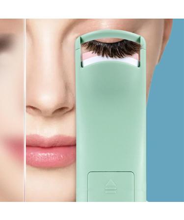 Heated Eyelash Curler - Electric Eyelash Curlers - Battery Powered Heated Lash Curler with Flexible Silicone Pad - Portable Heated Eyelash Curler - Fast Heating Up Naturally Lash Curler for Girls Green - Buy Online on GoSupps.com