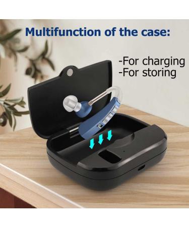 Britzgo Hearing Amplifier Quick Charge USB Dock Gem Blue - Rechargable Voice Enhancer - Buy Online on GoSupps.com