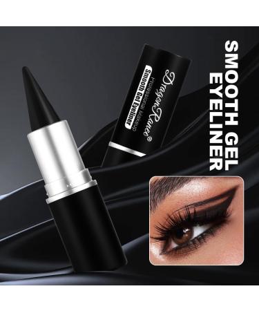 YIBABY 2 Pack Quick Dry Cream Eyeliner Waterproof Black Eyeliner Pencil Long Lasting Eye Makeup (Black and Brown) - Buy Online on GoSupps.com